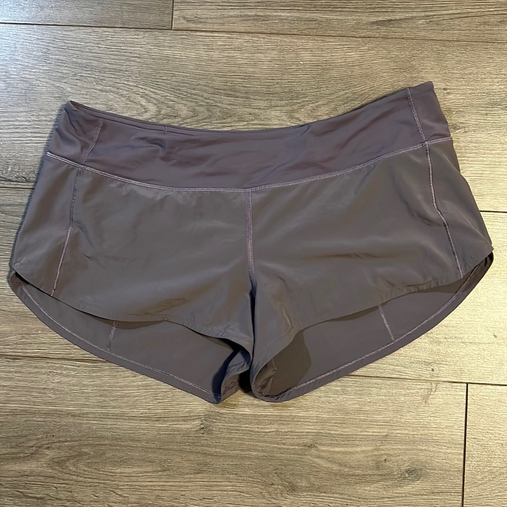 lululemon athletica Purple and Gray Athletic Shorts